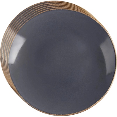 Orion Súprava keramických plytkých tanierov Glaze sivá 27 cm 6 ks