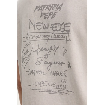 Patrizia Pepe Памучна тениска Patrizia Pepe дамска в бежово 8M1714 J128 (8M1714.J128)