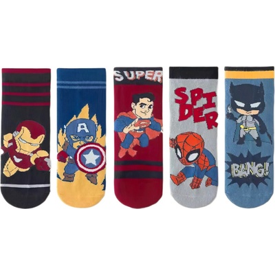 Snugs detské ponožky Avengers 5 párov