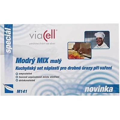 Viacell náplast modrý mix malý 1 x 20 ks