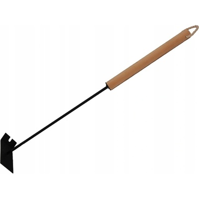 Pisla Pohrabáč plochá čierny s drevenou rukovatou 120 cm 41702140