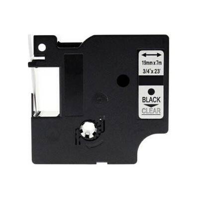 Alternatívna páska Dymo 45800, S0720820, 19 mm x 7 m, čierna tlač / priehľadný podklad