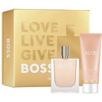 HUGO BOSS Alive Подаръчен комплект, Парфюмна вода 50ml + Мляко за тяло 75ml, Жени