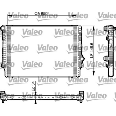 Chladič motora VALEO 735548