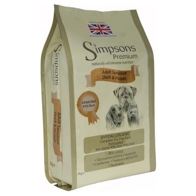 Simpsons Premium Adult Sensitive Kačka & zemiaky 2 x 12 kg