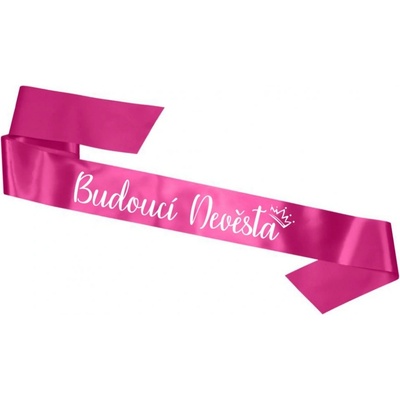 Svatební šerpa Budoucí nevěsta Bílá/Purpurová