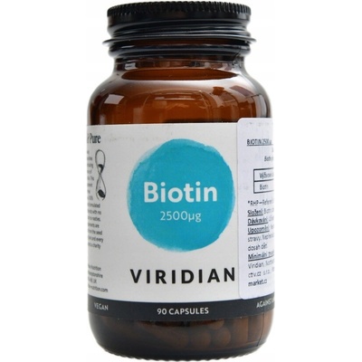 Viridian Nutrition Biotín 2500 ug 90 kapsúl