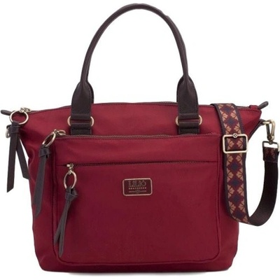 LiLiÓ Solid lilió Handbag elegantní kabelka Burgundy