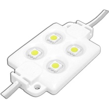 Modul PS LED-5050 4 LED teplé bílé světlo voděodolné.