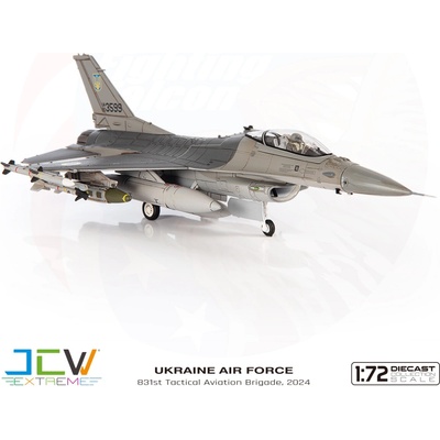 JC Wings F-16AM Fighting Falcon Ukrainian Air Force 831st Tactical Aviation Bgd, UA80-3599, Ukraine, August 2024 1:72