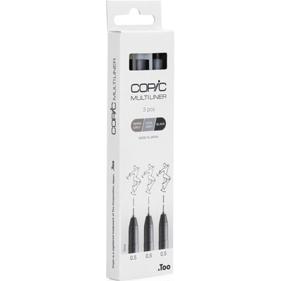 COPIC Technické linery COPIC, 3 ks barevné
