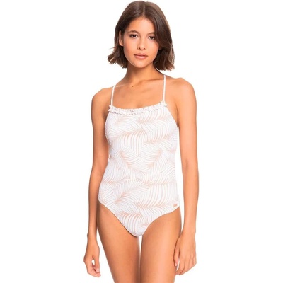 Roxy Бански костюм Roxy Palm Tree Dream swimsuit - White (Toast S Palm Tree)