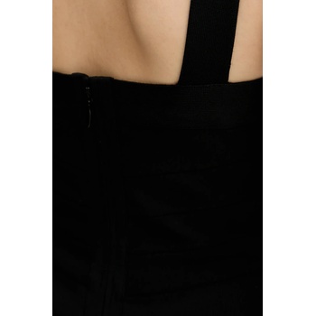 Herve Leger Рокля Herve Leger Alessia в черно среднодълга с кройка по тялото CBW8524694 (CBW8524694)