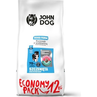 John Dog Good Form Puppy Chicken with beef 12 kg