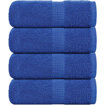 vidaXL Кърпи за гости FROGN 4 бр. сини 30x50 см 360 г/м2 (136708)