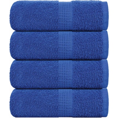 vidaXL Кърпи за гости FROGN 4 бр. сини 30x50 см 360 г/м2 (136708)