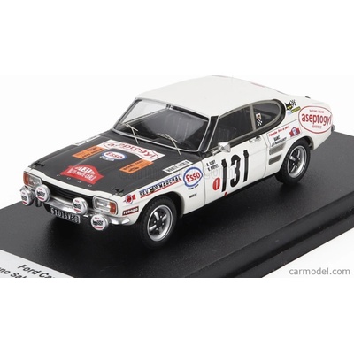 Trofeu Ford england Capri 2300 night Version N 131 Rally Montecarlo 1971 Bruno Saby Bernard Moyet Bílá Černá 1:43