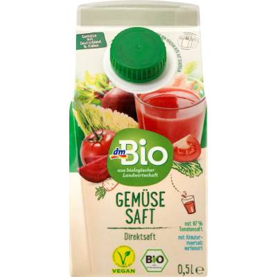 dmBio BIO zeleninová šťáva 500 ml