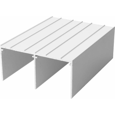 Aluprofil Kolejnice horní 75 mm bílá lesklá 1,7 m