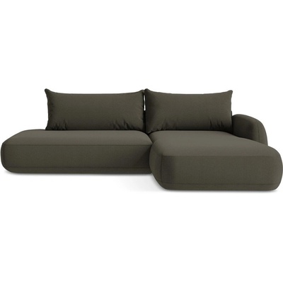 makamii Кафяв сгъваем ъглов диван (десен ъгъл) Hale - Makamii (HALE_RCOF_48_P1_C7)