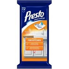 PRESTO CLEAN vlhčené utierky - KUCHYŇA 72 ks