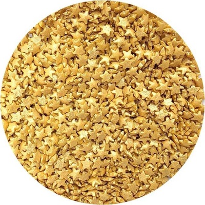 Cukrové zdobení zlaté hvězdičky 80g - I LOVE CAKES – Zboží Dáma