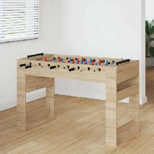 vidaXL Маса за фуутбол Сонома дъб 125 x 60, 5 x 80 см (858886)