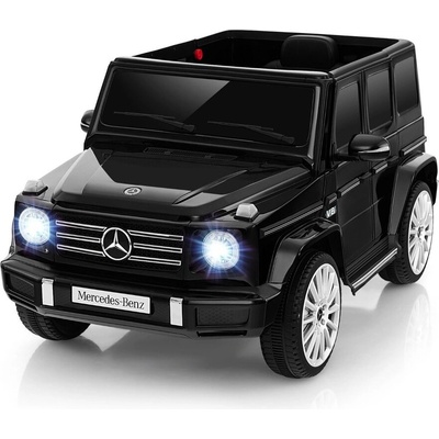 Costway Електрическа кола за деца Mercedes Benz G500 с дистанционно управление, черна