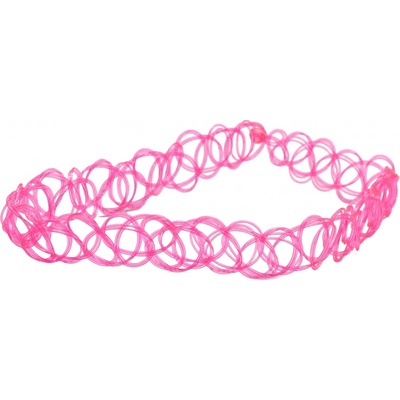 Plastový choker - 4 barvy Barva: růžová – Hledejceny.cz
