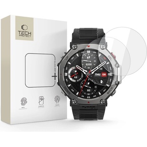 Tech-Protect 2 броя стъклени протектори за Amazfit T-Rex 3 Pro (48mm) от Tech Protect Glass Fit+ - Clear (5906302333202)