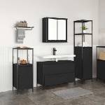 vidaXL Комплект мебели за баня 3 бр. Черния дъб 90 x 34, 5 x 60 см (3328359)