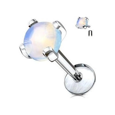 Šperky4U labreta piercing do brady opalit LB0002-OP