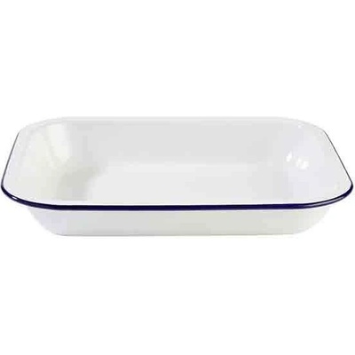 APS Enamelware Miska smaltovaná bílá modrá 1,9 l