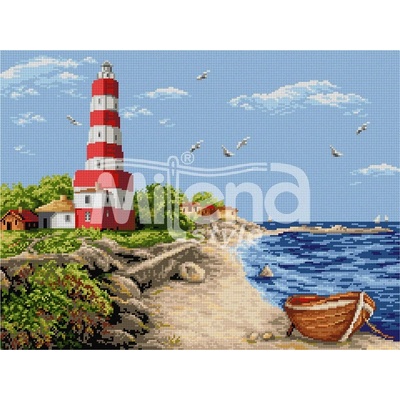 Milena Style Шабленски фар - гоблен със схема конци dmc 1: 1