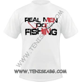 Image 1 of Fruit of the Loom Тениска - Real man fishing