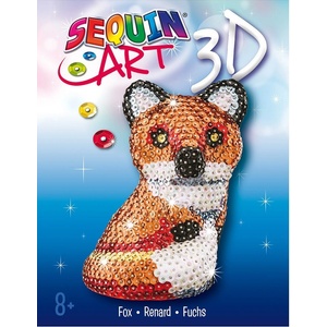 Sequin Art Творчески комплект Sequin Art - Направи си сам 3D лисица от пайети (2112) - baby