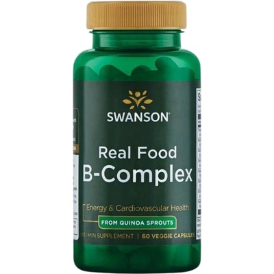 Swanson Real Food B-Complex From Quinoa Sprouts [60 капсули]