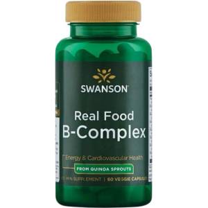 Swanson Real Food B-Complex From Quinoa Sprouts [60 капсули]