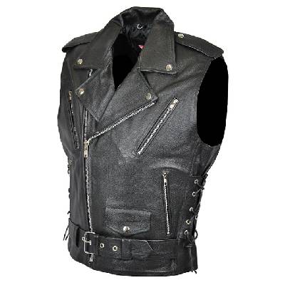 KOŽENÁ VESTA NA MOTORKU RSA CHOPPER Velikost: 2XL