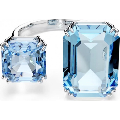 Swarovski otvorený prsteň s modrými kryštálmi Millenia 5694141