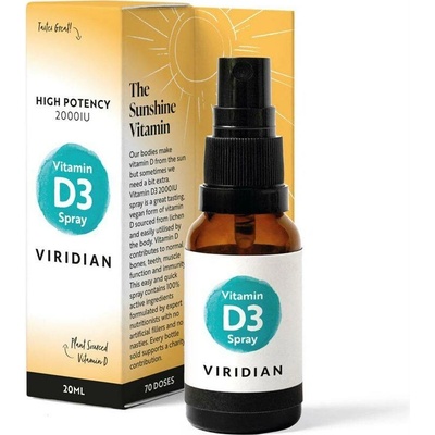 Viridian Vitamin D3 2000iu Spray 20 ml