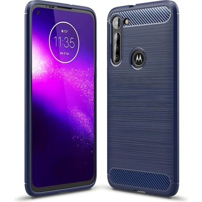 Motorola Carbon Shield TPU калъф за Motorola Moto G8 Power - Син KP9405
