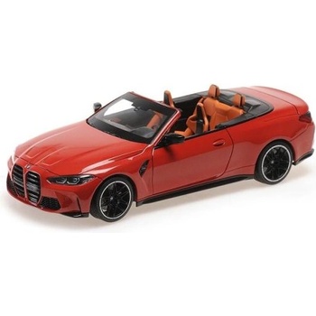MINICHAMPS 1: 18 bmw m4 cabriolet - 2020 - ЧЕРВЕН МЕТАЛИК