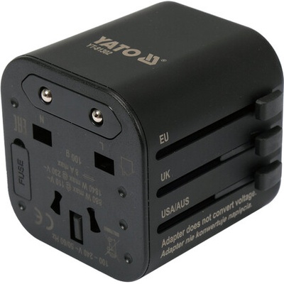 Univerzálny cestovný adaptér pre vyše 150 krajín Yato YT-81302