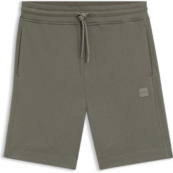 Boss Поларени къси панталони Boss Mens BOSS ORANGE Mid-Length Elasticated Drawstring Fleece Shorts - Grey 076