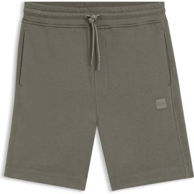 Boss Поларени къси панталони Boss Mens BOSS ORANGE Mid-Length Elasticated Drawstring Fleece Shorts - Grey 076