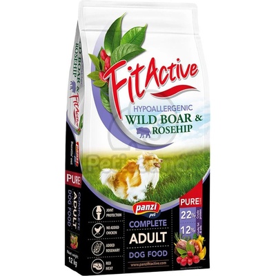 Panzi FitActive Pure Hypoallergenic Wild boar & Rosehip 3 kg