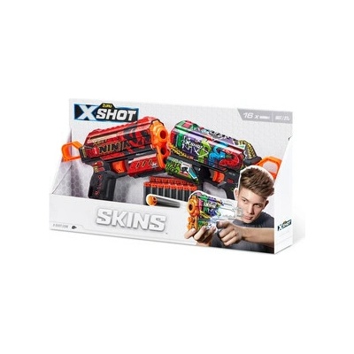 X-Shot Skins Flux Sada dvoch vystreľovačov so 16 nábojmi