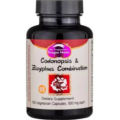 Dragon Herbs Codonopsis & Zizyphus Combination, 100 капсули, Dragon Herbs (003188 (318) DH)