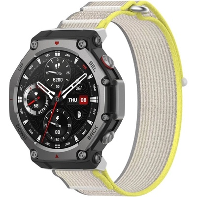 PROTEMIO 96114 NYLON COLOR Vyměnitelný řemínek pro Amazfit T-Rex 3YELLOW GREY